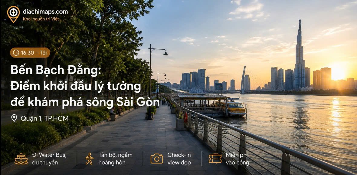 Bến Bạch Đằng: Điểm khởi đầu lý tưởng để khám phá sông Sài Gòn