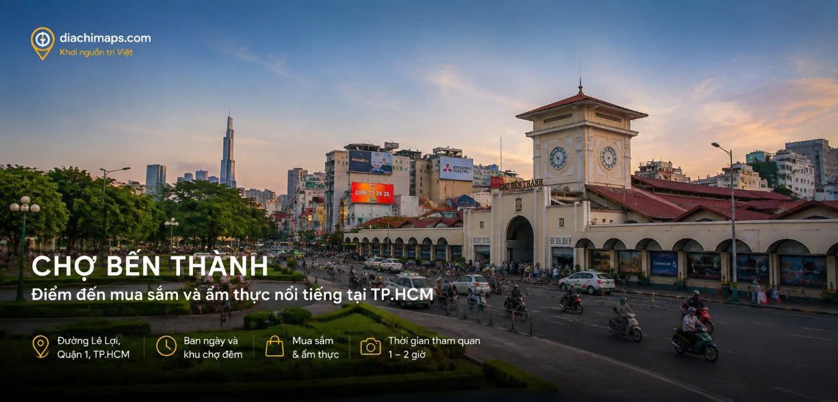 Chợ Bến Thành: Biểu tượng mua sắm và ẩm thực không thể bỏ lỡ tại TP.HCM